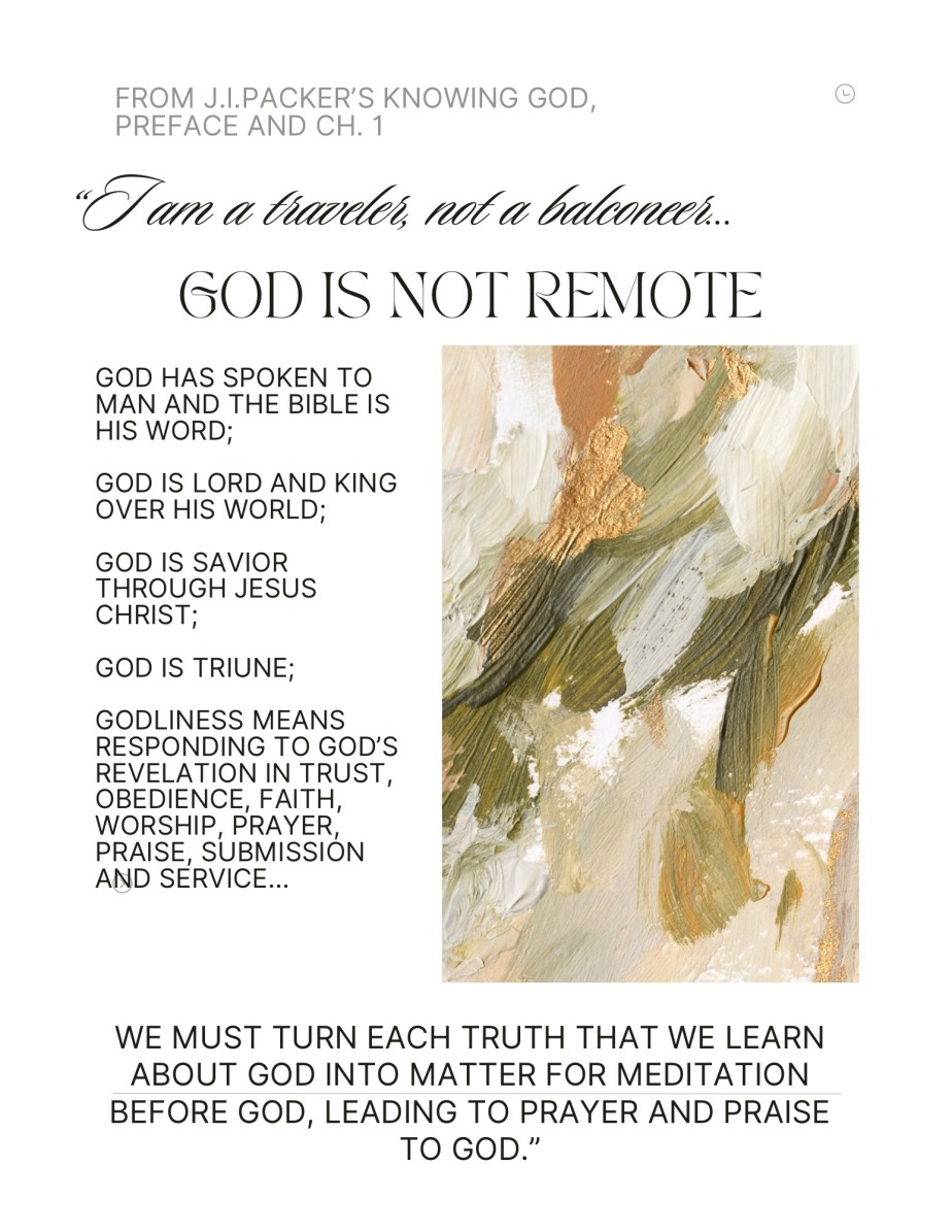 Know God, Not Just About Him